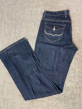 Dark Wash Women's Bootcut Jeans - Blue